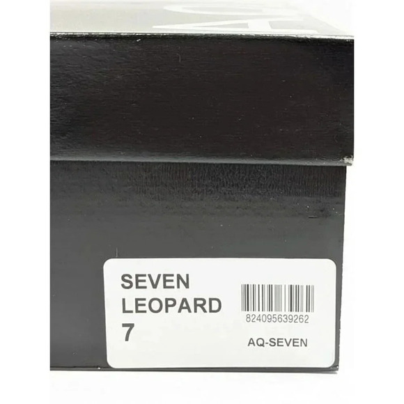 Aqua Women's Seven Leopard Print Calf Hair High-Heel Sandals Size 7 (MSRP $119) - Picture 8 of 8